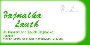 hajnalka lauth business card